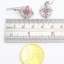 Royal Siam Sterling Silver & Pink CZ Earrings Image 8