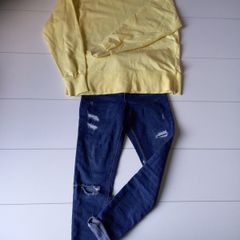 Girls jumper and jeans