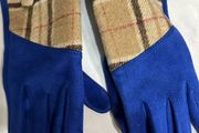 Faux suede gloves