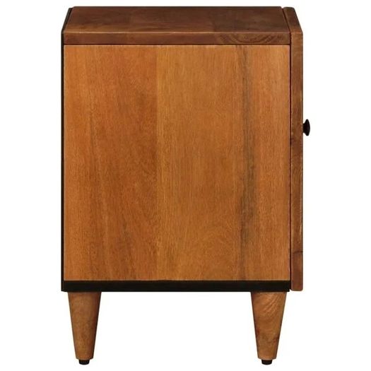 Bedside Cabinet 2 pcs Brown 40 x 33 x 46 cm Solid Mango Wood