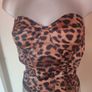 Pretty little thing  leopard print corset top size UK8 EU36 Postage included Image 5
