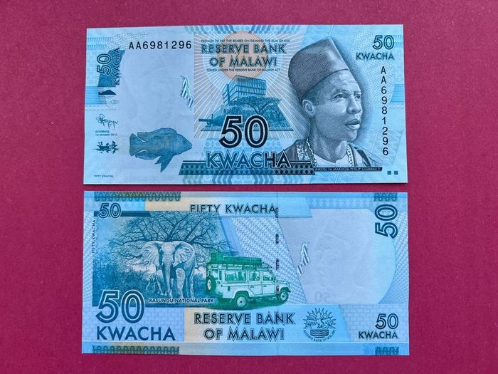 Malawi  50 Kwacha. 2012. Pick  58a. ( Uncirculated )