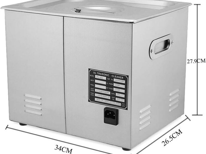 10L Ultrasonic Cleaner with Heater and Timer, 240W Stainless Steel Ultrasonic Cleaning Machine