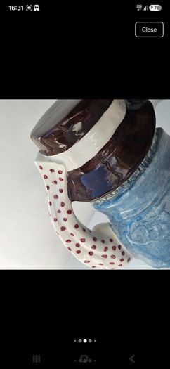 Vintage Ceramic Artful Dodger Character Jug Dickens Series Staffordshire