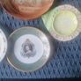 beautiful 5 antique 2 bowls 2 plates one butter plates 8 antique spoons Image 9