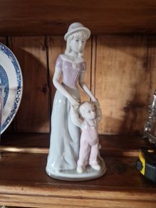 porcelain mother and child
