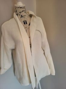 cream waterfall cardigan
