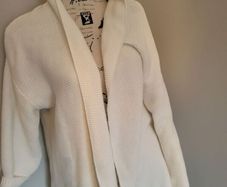 cream waterfall cardigan