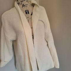 cream waterfall cardigan