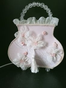 Rare Collectible Vintage  Handbag Boudoir Lamp