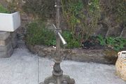 Antique Cast Iron upcycled Plant Hanger/Bird Feeder