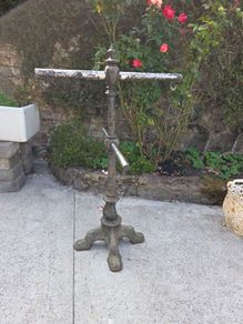 Antique Cast Iron upcycled Plant Hanger/Bird Feeder