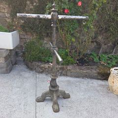 Antique Cast Iron upcycled Plant Hanger/Bird Feeder