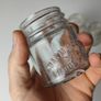 378 - Set of 3 Vintage Collectible Decorative Clear Glass Chesebrough Vaseline Jars Image 2