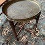 Antique Mosq Card Table with oak folding stand Image 2