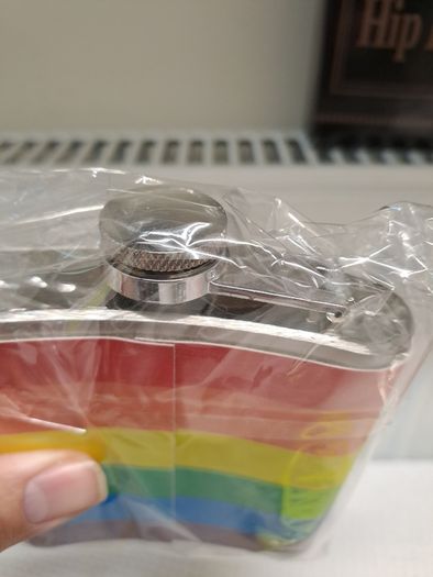 Rainbow Hip flask