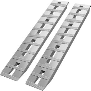 1520 x 305mm Aluminum Ramps 2 Pcs ATV Ramps Loading Ramps 6000 lbs / 2722 kg Capacity Up to 16 inch / 406 mm Loading Height