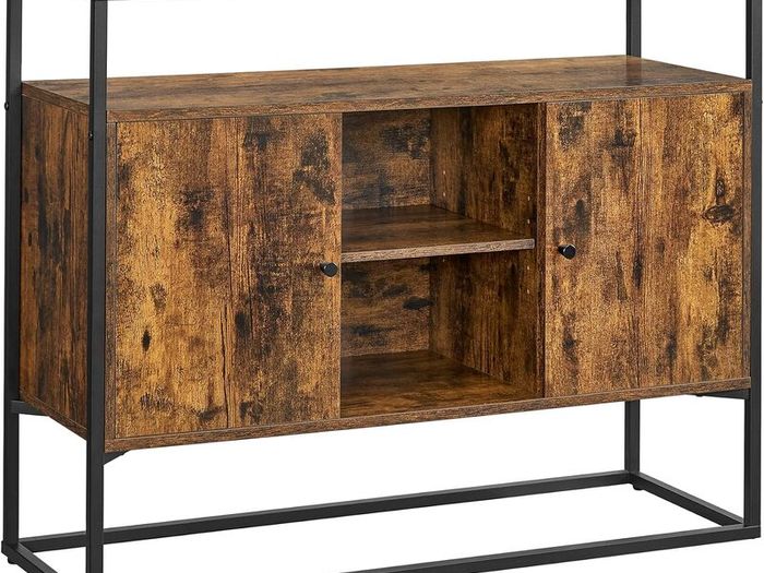 Rustic cabinet with glass surface FREE DELIVERY