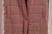 Pink Sleveless Hooded Puffer Jacket By Iclothing