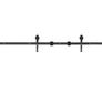 8FT Double Door Splicing Carbon Steel Barn Door Rollers Hanging Rail Kit Sliding Door Rail Hardware Hanging Track Pulleys Image 5