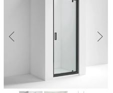 Matt Black Pivot Shower Door