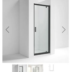 Matt Black Pivot Shower Door
