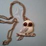 Gold tone owl pendant necklace Image 2