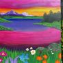 Colourful Acrylic Lake Painting Image 4
