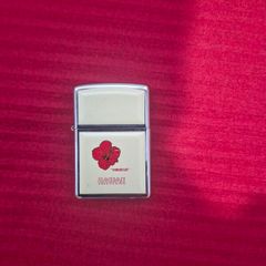 Vintage 2005 Zippo Lighter - Hawaii Hibiscus Ultralite Scrimshaw - October 2005 (J 05)