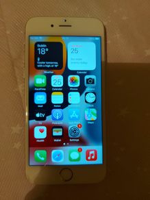 Apple Iphone 6s, White, 16GB, crack on screen, but doesn't affect the touchscreen movements