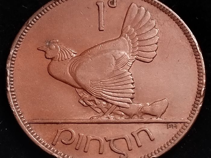 #546 - Ireland - 1928 - One Penny - KM.3