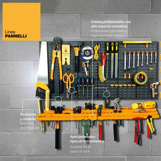 BRAND NEW Panels/shelves for tools in set of assorted plastic hooks