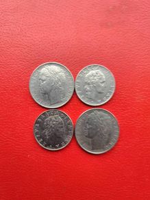 4 Lira Coins  2 X 100 & 2 X 50