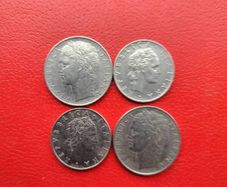 4 Lira Coins  2 X 100 & 2 X 50