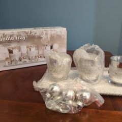 Christmas candle Tray