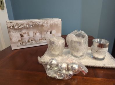 Christmas candle Tray
