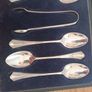 Set of 6 Tea Spoons and  matching Sugar Nips Image 2