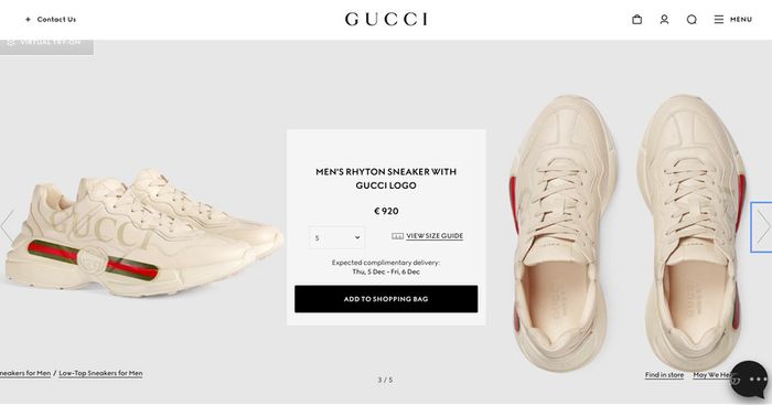Gucci Rhyton sneaker with Gucci logo