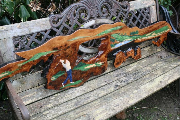Original Artwork, Acrylic on live edge Cedar, housewarming gift, unique artwork, cabin gift, rustic art 55" x 14"
