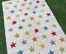 Great Little Trading Co. Hand-Tufted Wool Star Rug