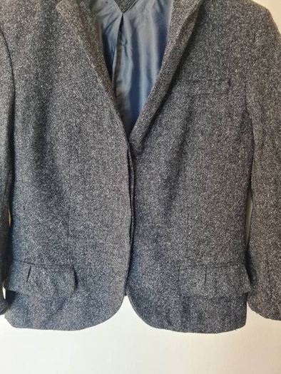 Tommy hilfigher wool blazer size 10 grey button up in excellent condition