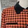 Vintage 1980s Windsmoor wool houndstooth orange black ladies smart jacket M L Image 3