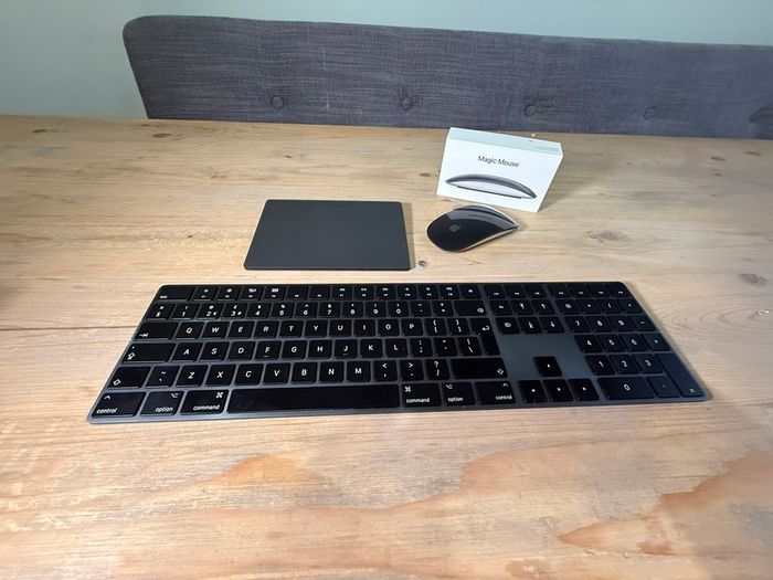 Apple Space Black Desktop Bundle  (Magic Keyboard Magic Trackpad & NEW USB-C Magic Mouse)