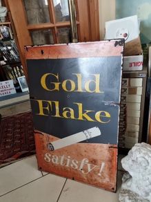 Enamel Sign 3ft x 2ft Gold Flake