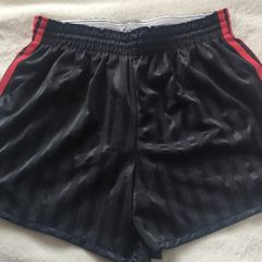 RARE  Vintage O'Neills Mourne Shadow Stripe Shorts  Black/Red
