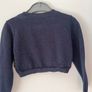 Ted Baker Baby Navy glittery bolero/cropped cardigan Size 1 As new Image 2