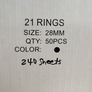 binding combs: 21 rings, 28mm, good for 240 sheets Image 2