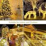 Outdoor Christmas Lights, 100M 800LED Christmas Decorations Fairy Tree Lights, Waterproof Remote Control String Lights Garden Decor, Twinkle Firefly Lights Ornaments Indoor, Warm White Image 4