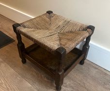 Antique Irish Woven Stool