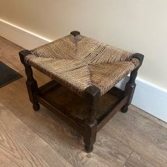 Antique Irish Woven Stool